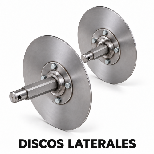 Discos laterales con ejes hexagonales