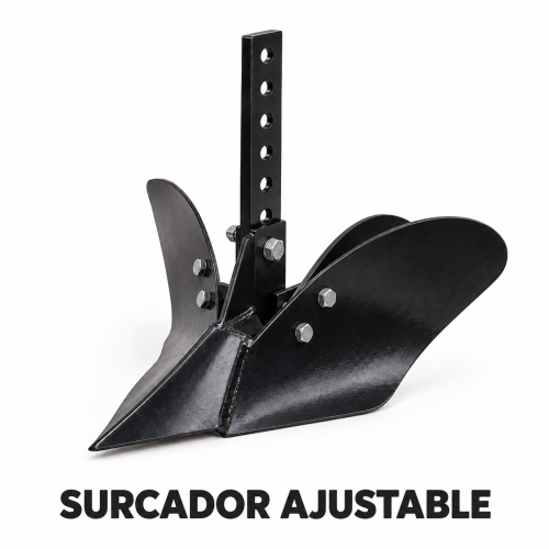 Surcador ajustable sobre fondo blanco